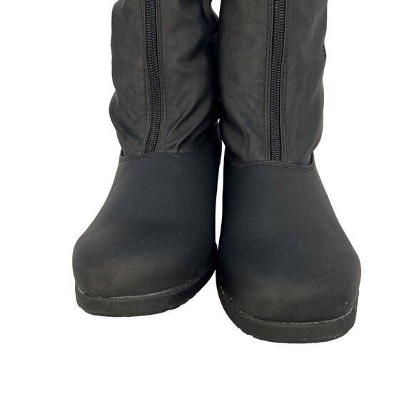 Judith Sport Faux Fur Lined Black Winter Snow Boots Womens 9M Snowflake Design - Picture 5 of 16